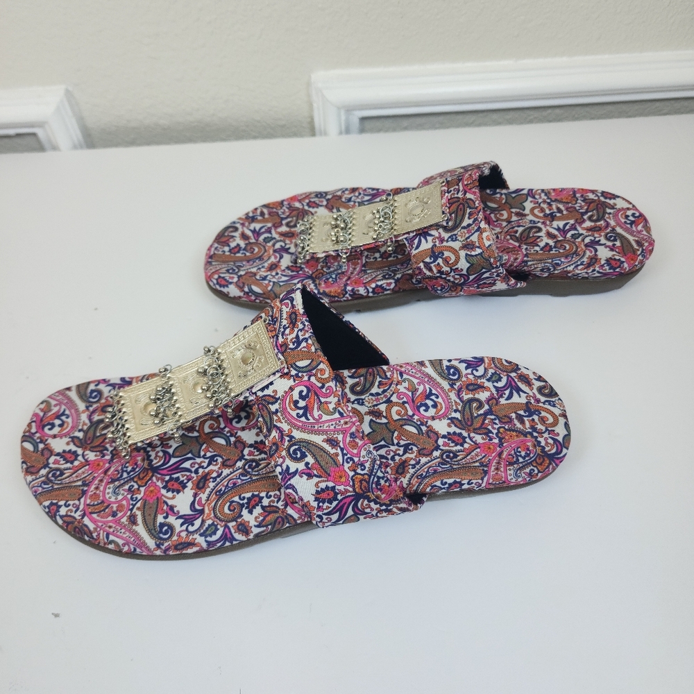 Naitik Women Rajasthan Flat Sandals Thong Slip  Size 40